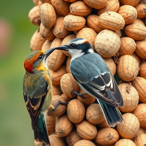 Close-up of peanuts for garden birds
