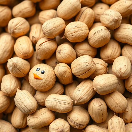 Close-up of peanuts for garden birds