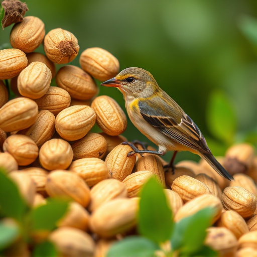 Close-up of peanuts for garden birds