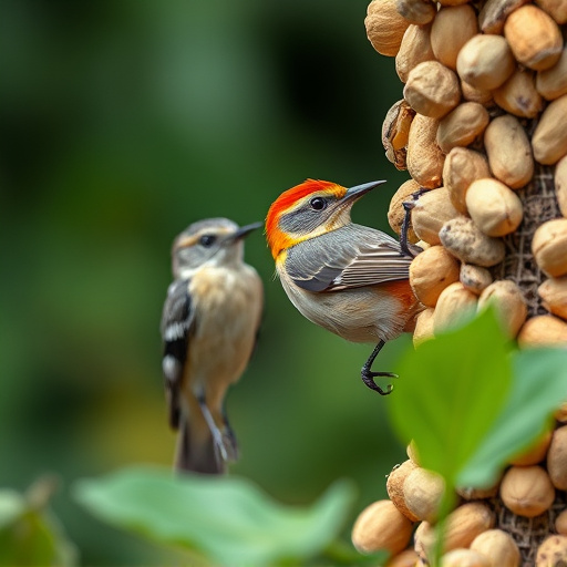 Close-up of peanuts for garden birds