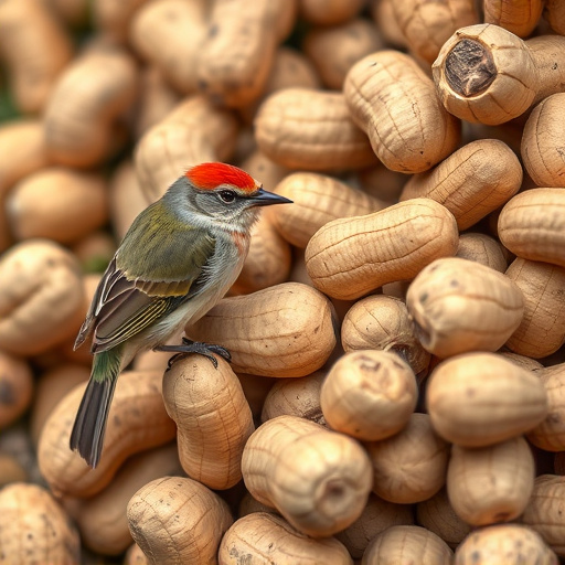 Close-up of peanuts for garden birds