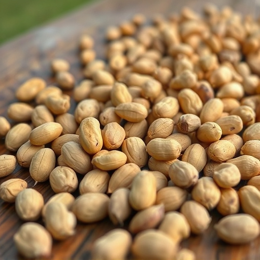 Close-up of peanuts on feeding table
