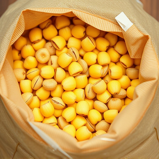 Close-up of premium sunflower hearts in bag