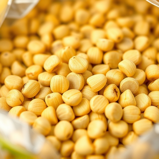 Close-up of premium sunflower hearts in bag