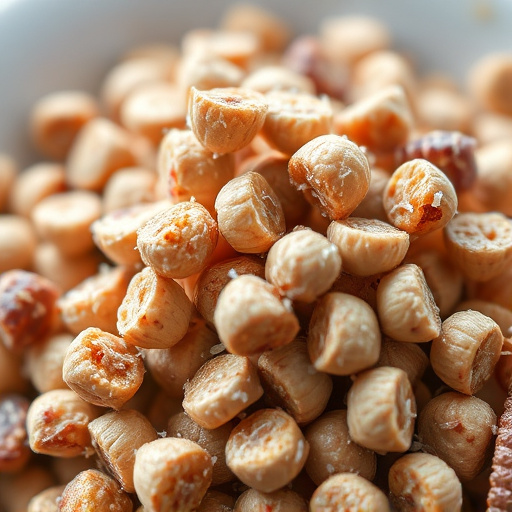 Close-up of suet pellets in dish