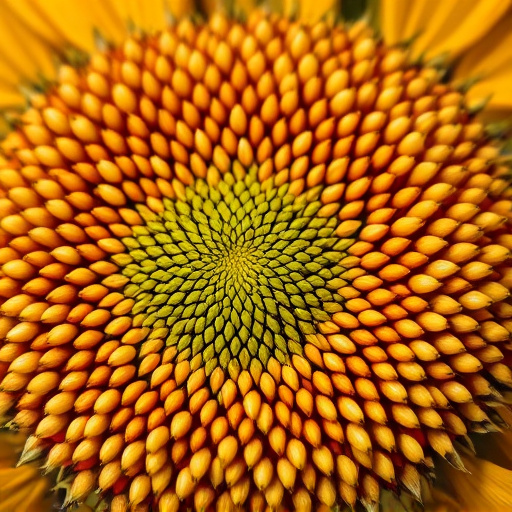 Close-up of sunflower and millet seeds