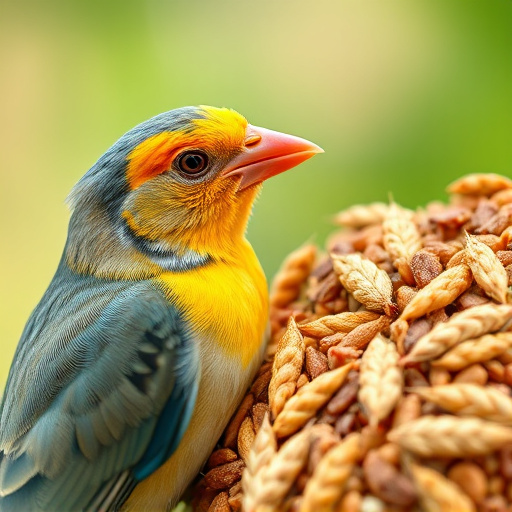 Close-up of wheat-free bird food