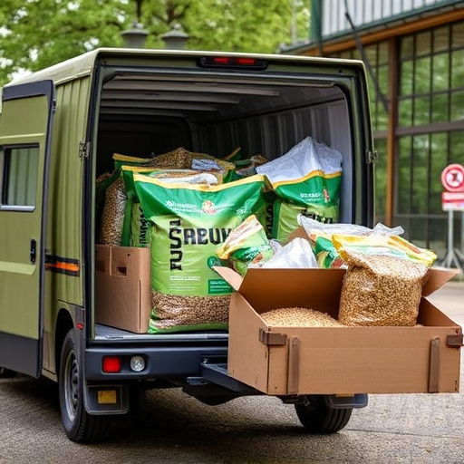 Delivery of bulk bird food supplies