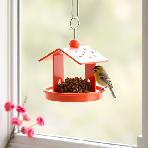 Easy-to-clean window bird feeder design