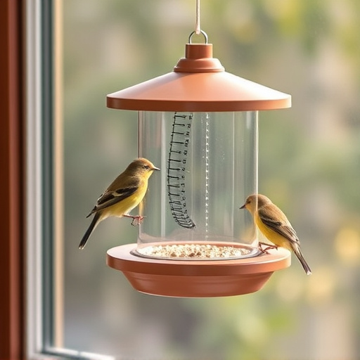 Easy-to-clean window bird feeder design