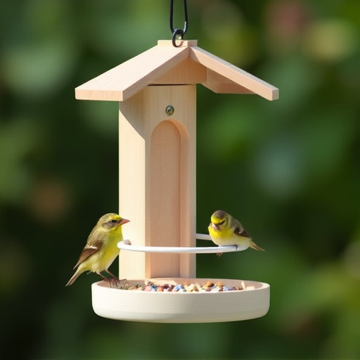 Feeding station designed for tiny birds