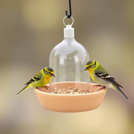 Feeding station designed for tiny birds