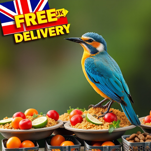 Free UK delivery banner on bird food
