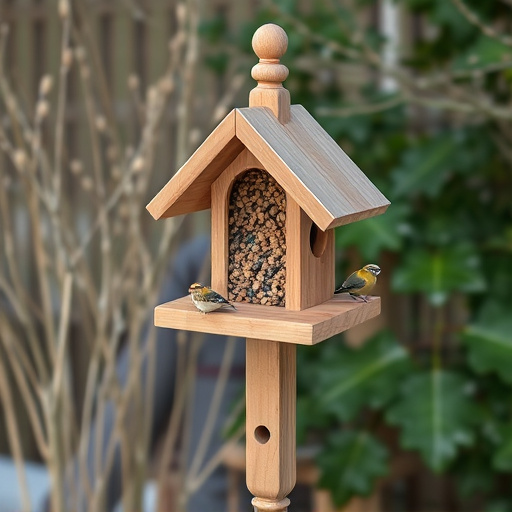 Freestanding station with seed and suet
