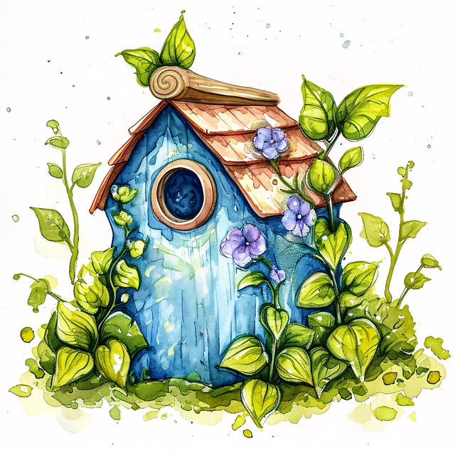 Garden bird box no longer in use