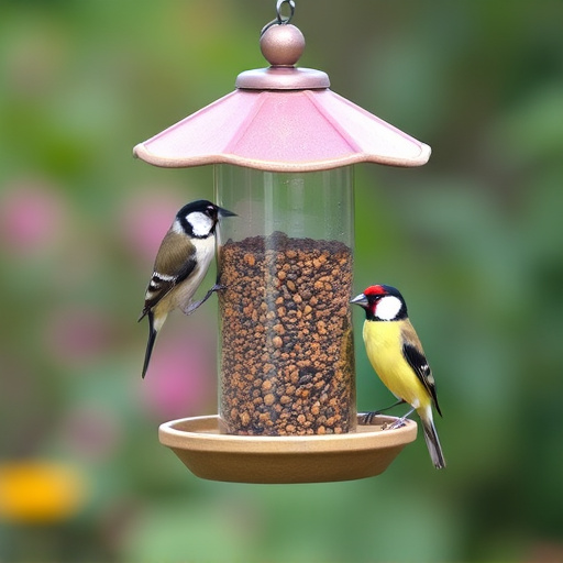 Garden feeder suited for finches, tits