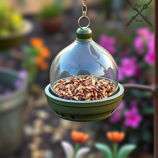 Garden feeder with no-waste seed design