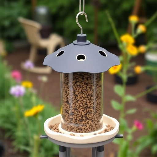 Garden feeder with no-waste seed design