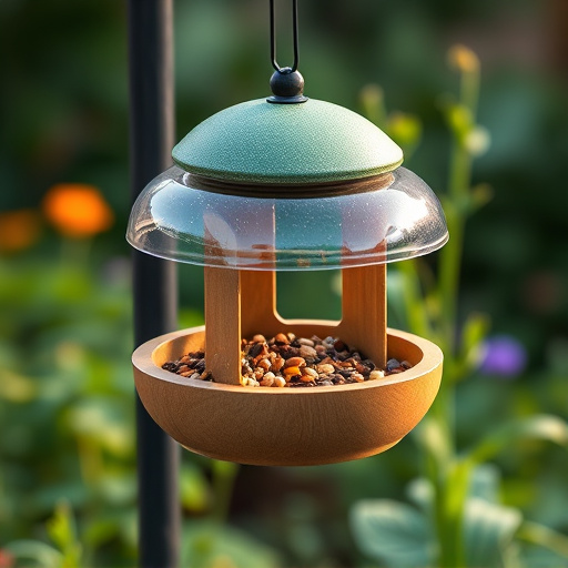 Garden feeder with no-waste seed design