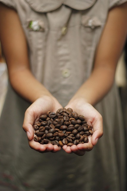 Hand holding handful of bird seed mix