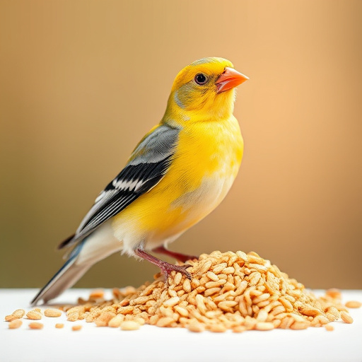 Healthy bird seed without wheat content