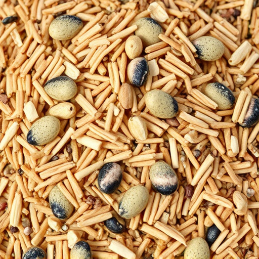 Heap of assorted bird seed mix