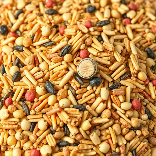 Heap of assorted bird seed mix