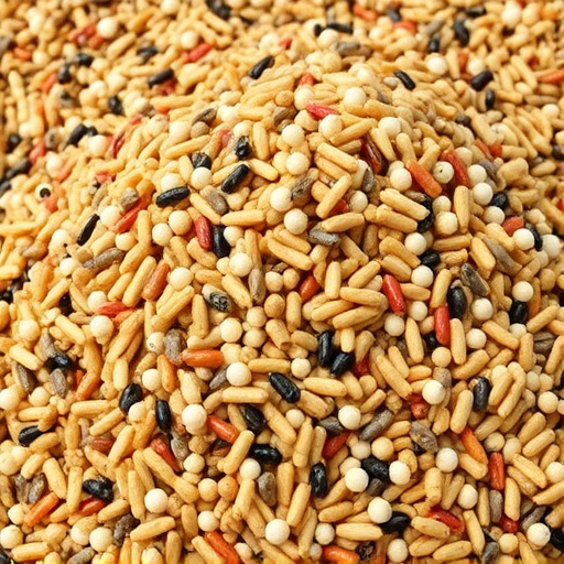 Heap of assorted bird seed mix