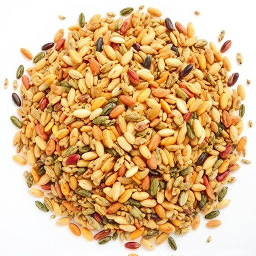 Heap of assorted bird seed mix