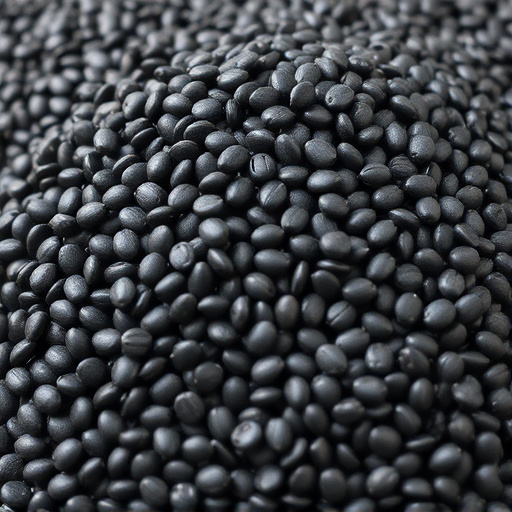 Heap of black oil sunflower seeds