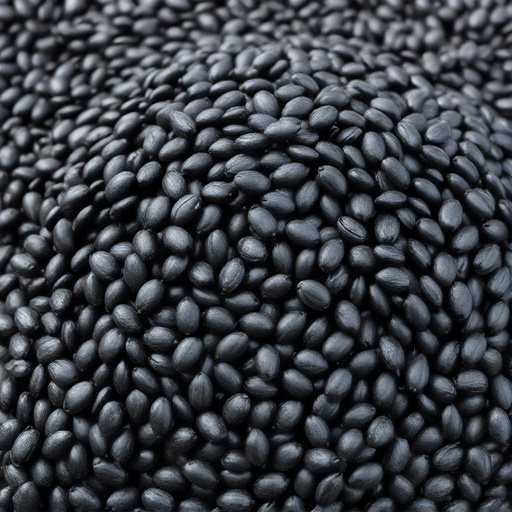 Heap of black oil sunflower seeds