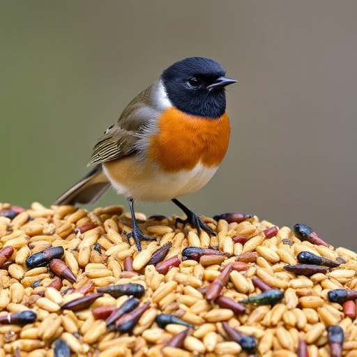 Insect-rich seed mix for UK robins