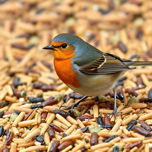 Insect-rich seed mix for UK robins