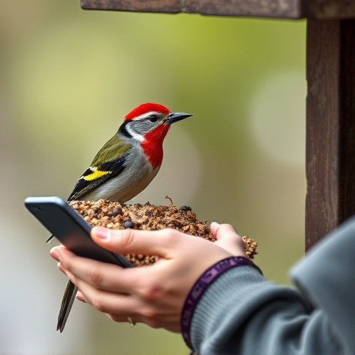 Mobile phone browsing bird seed deals
