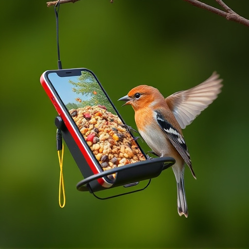 Mobile phone browsing bird seed deals
