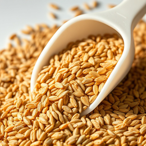 Niger seed in a plastic scoop