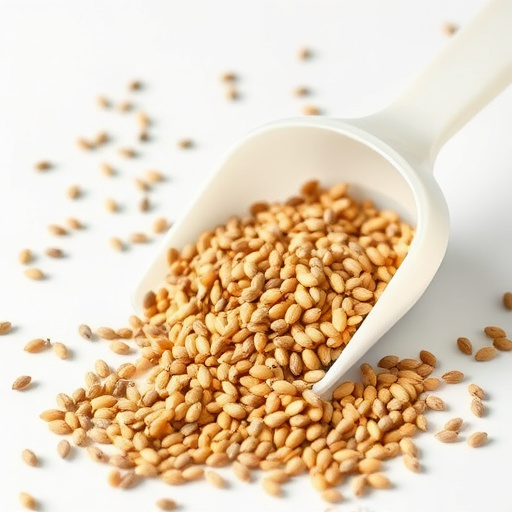 Niger seed in a plastic scoop