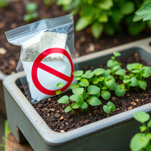 No-grow seed mix on garden tray