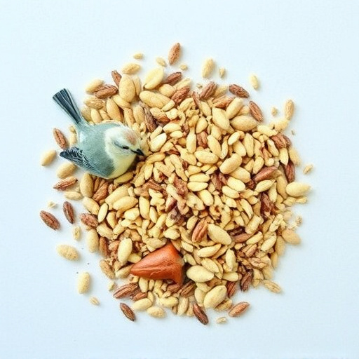 Nut and seed mix for wild birds