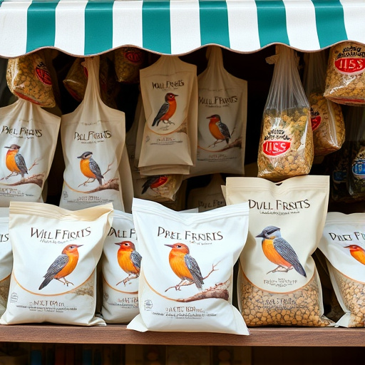 Online shop displaying wild bird food bags