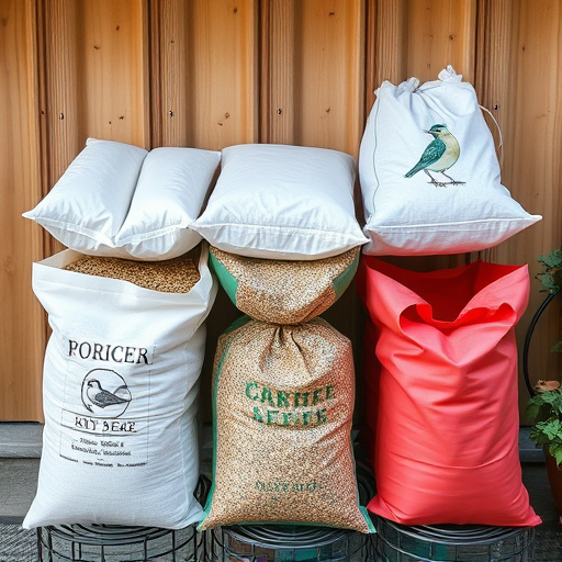 Outdoor storage of bird seed bags