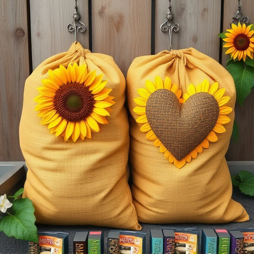Outdoor storage of sunflower heart sacks