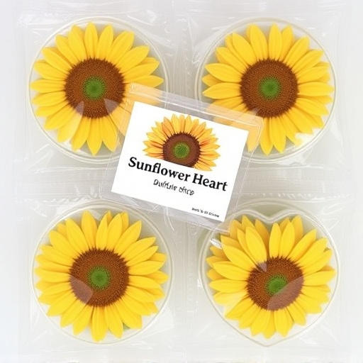 Packaged sunflower hearts with label visible