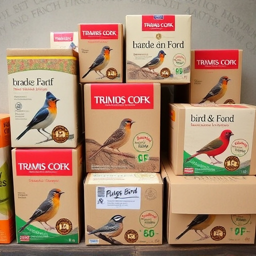 Packed boxes of bird food subscription