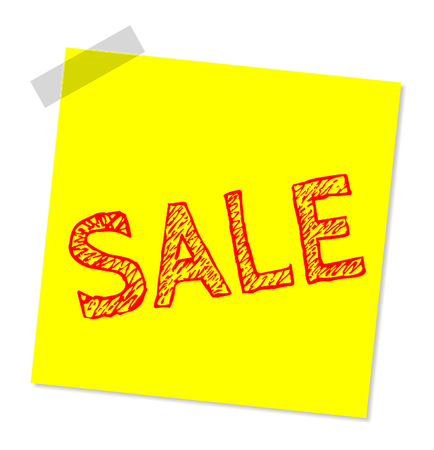 Promotional sale sign on bird food