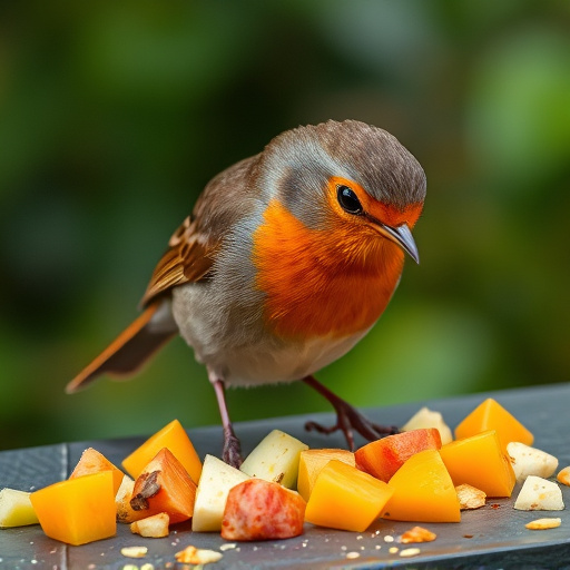 robin-nibbling-on-chopped-fruit-pieces-640x480-9098258.jpeg