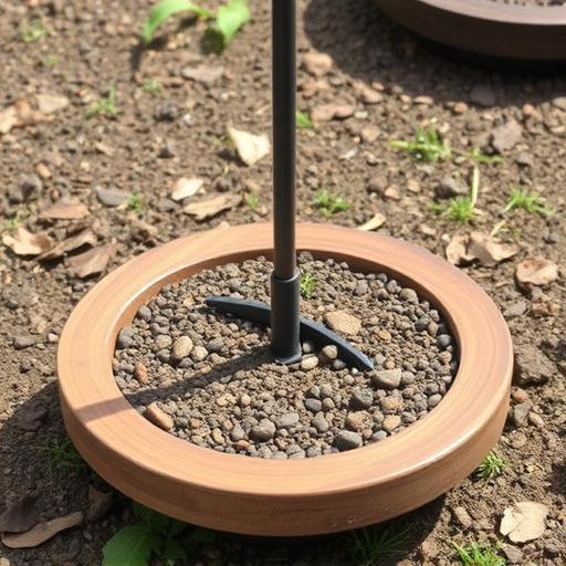 Rustic wooden ground bird feeder tray