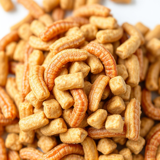Square suet pellets with dried mealworms