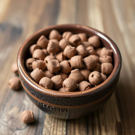 Suet pellets in a ceramic bowl