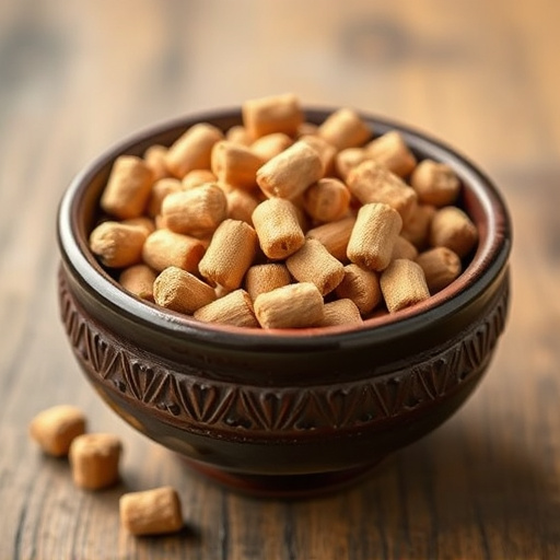 Suet pellets in a ceramic bowl